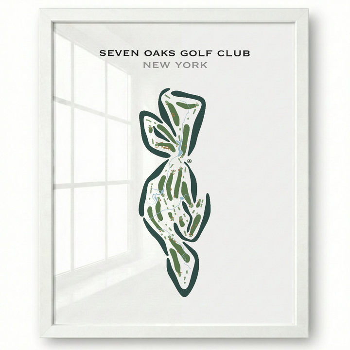 Seven Oaks Golf Club, New York - Printed Golf Courses