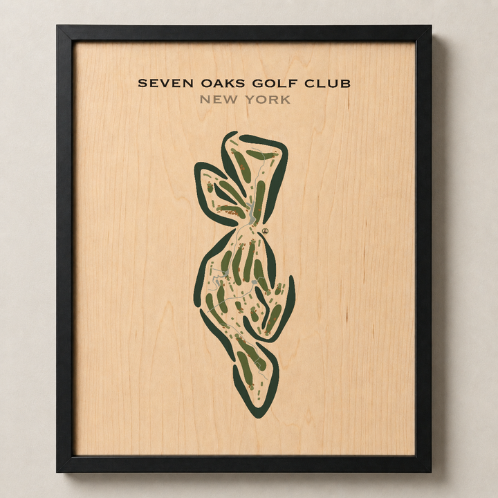 Seven Oaks Golf Club, New York - Printed Golf Courses