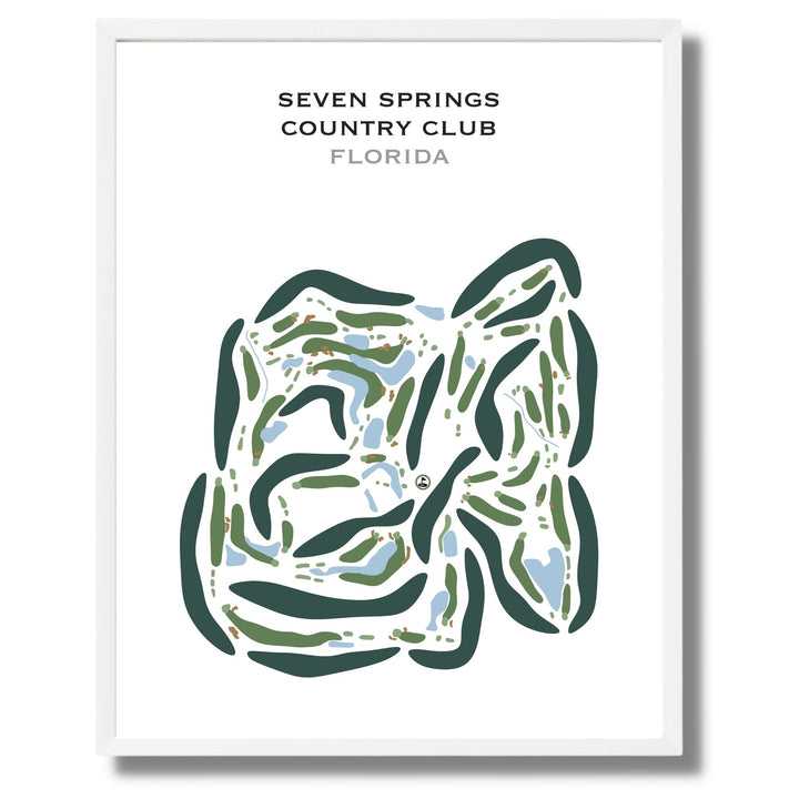 Seven Springs Country Club, Florida - Printed Golf Courses