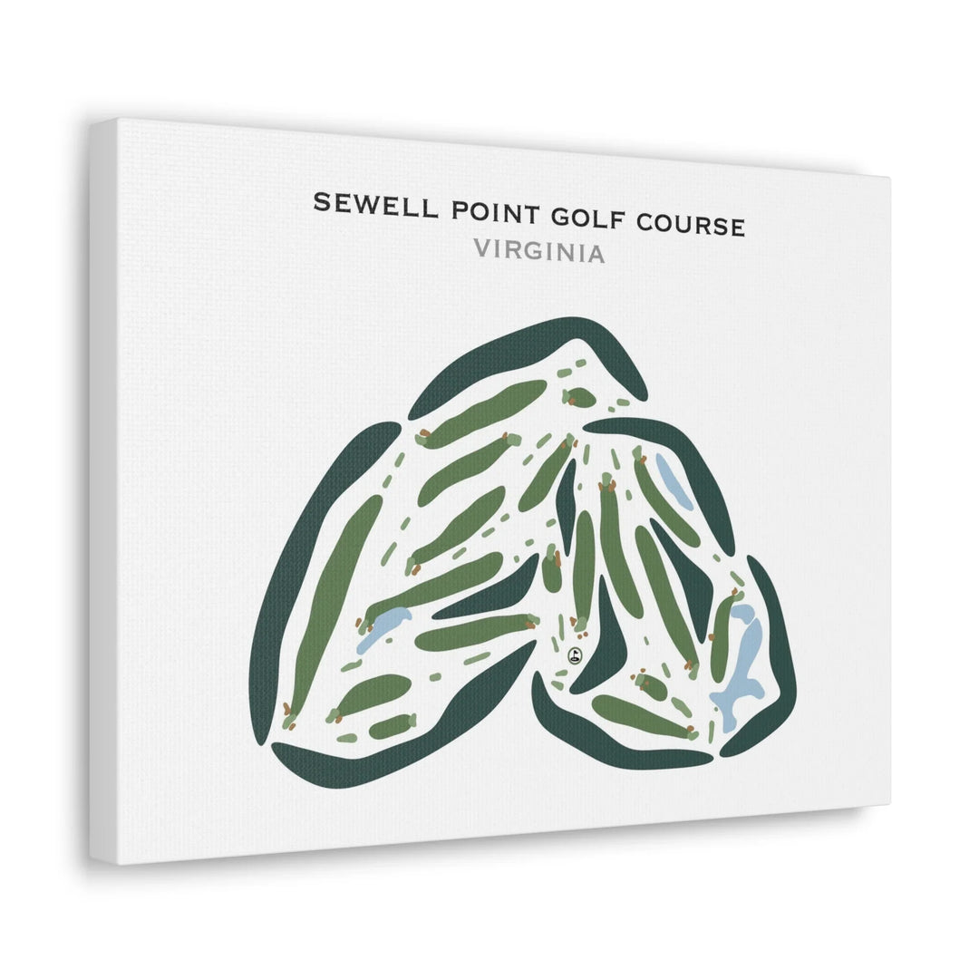 Sewells Point Golf Course, Virginia - Printed Golf Courses