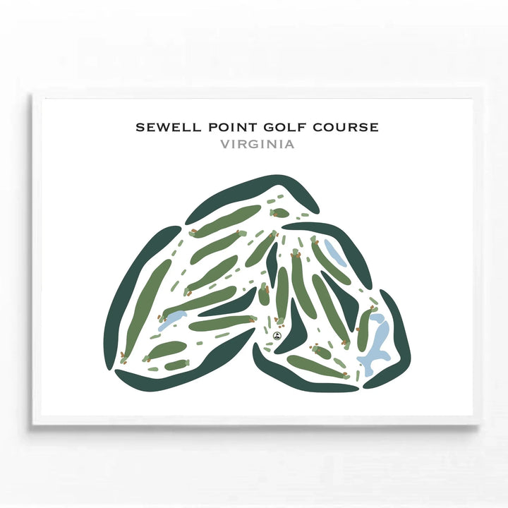 Sewells Point Golf Course, Virginia - Printed Golf Courses