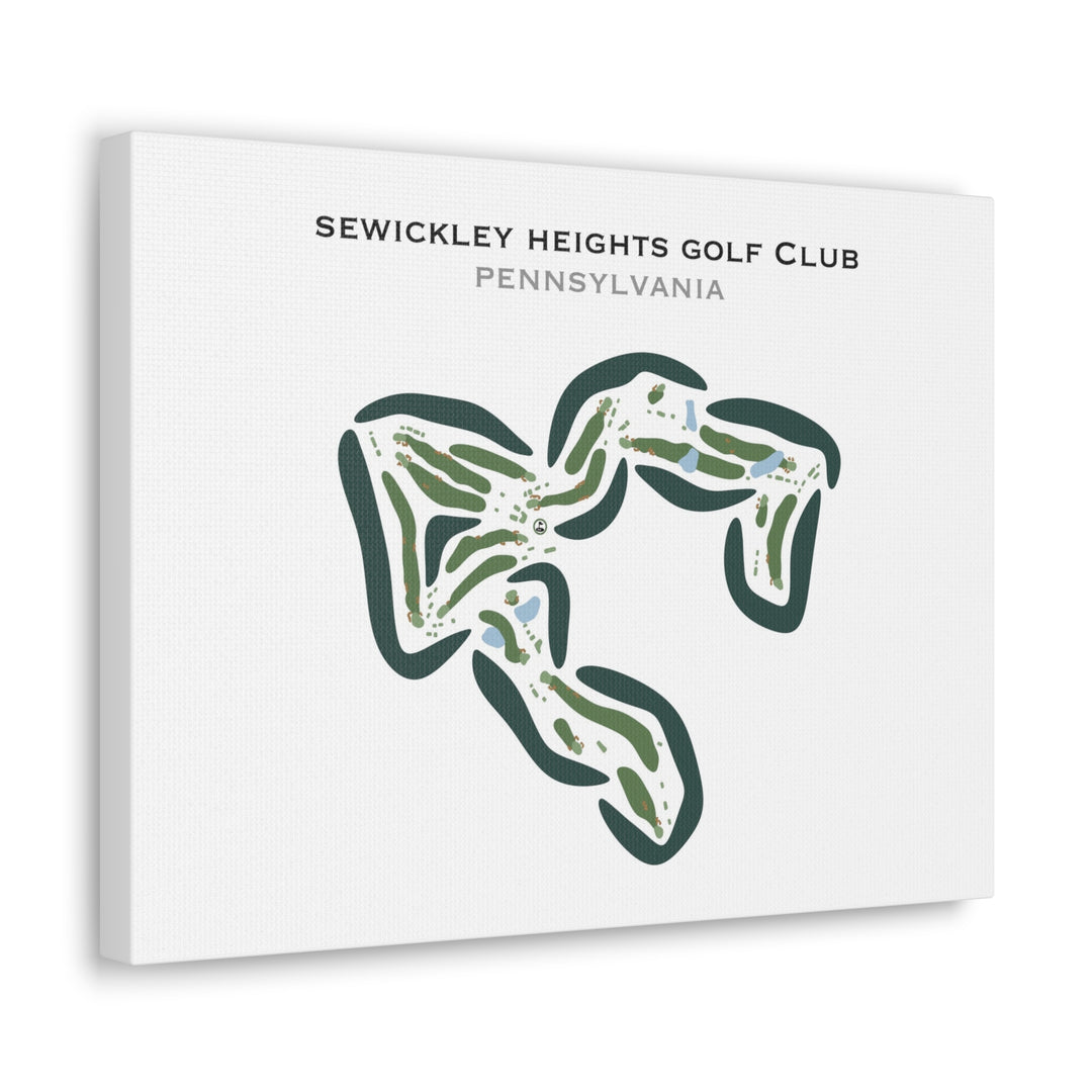 Sewickley Heights Golf Club, Pennsylvania - Printed Golf Courses