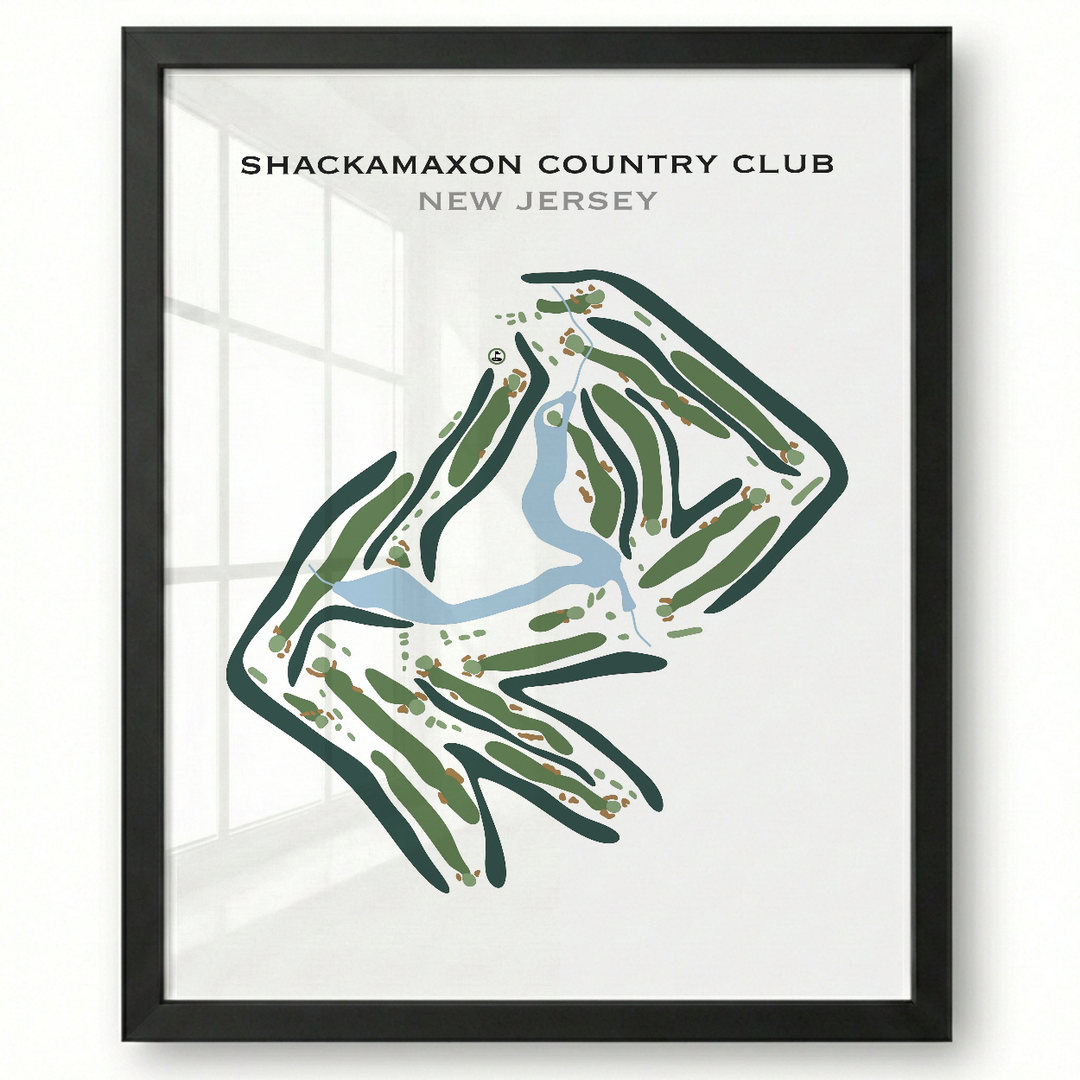 Shackamaxon Country Club, New Jersey - Printed Golf Courses