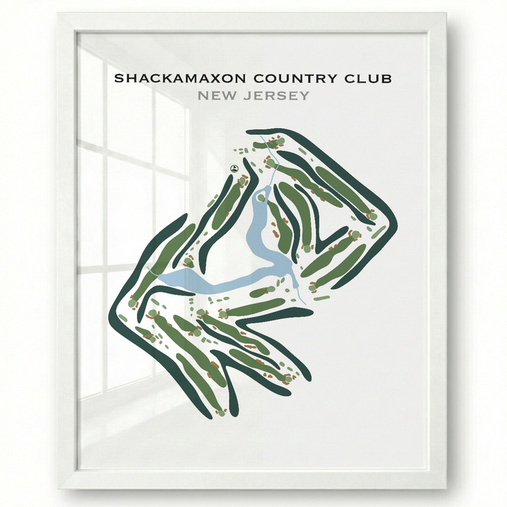 Shackamaxon Country Club, New Jersey - Printed Golf Courses