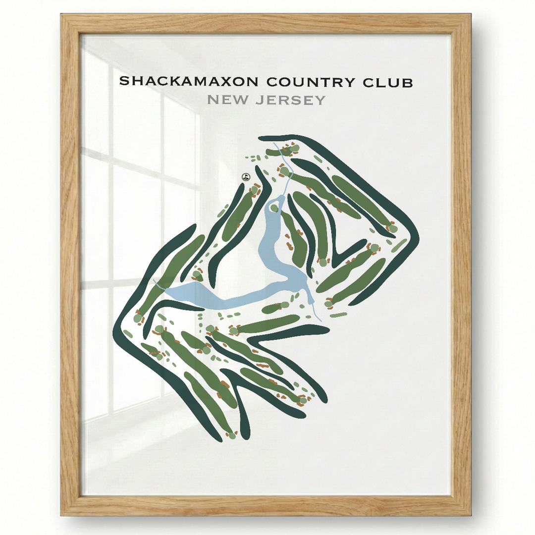 Shackamaxon Country Club, New Jersey - Printed Golf Courses