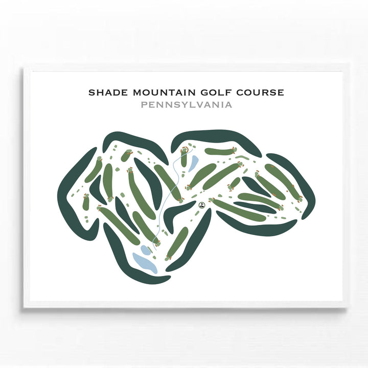 Shade Mountain Golf Course, Pennsylvania - Printed Golf Courses