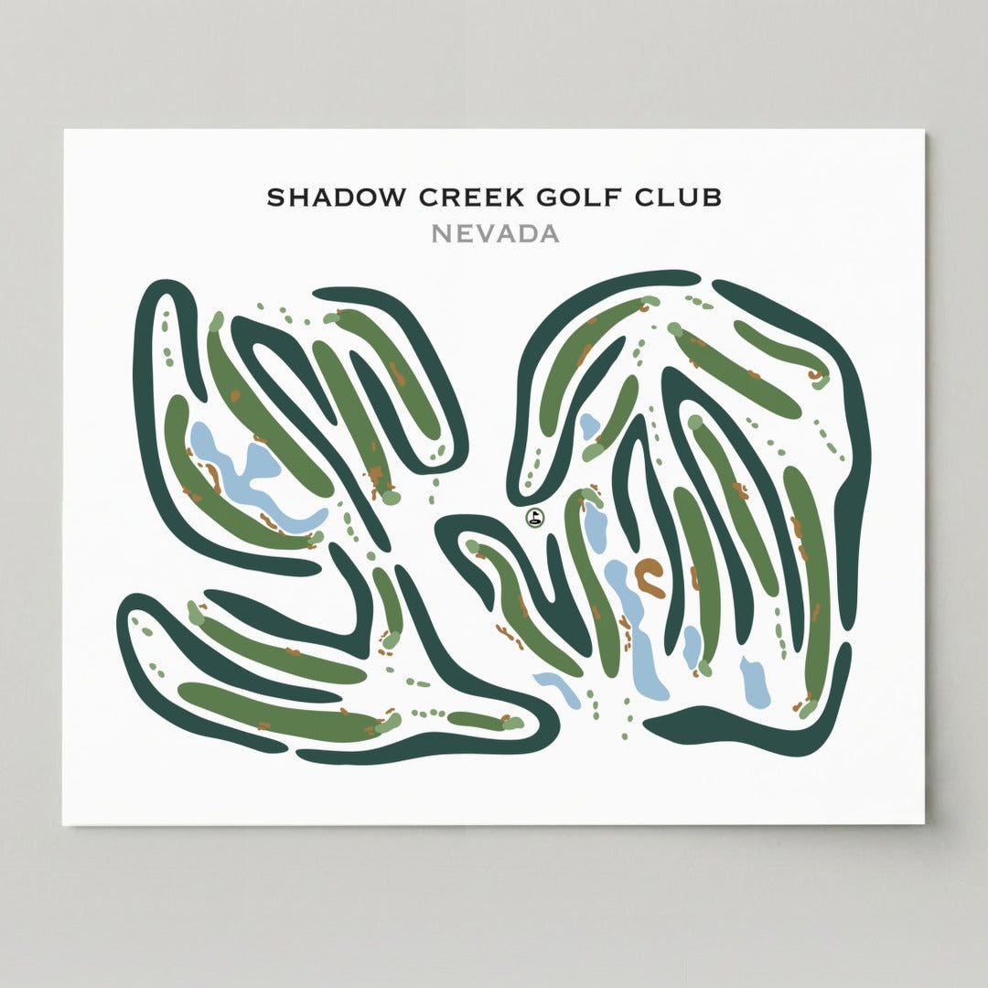 Shadow Creek Golf Course, Nevada - Printed Golf Courses