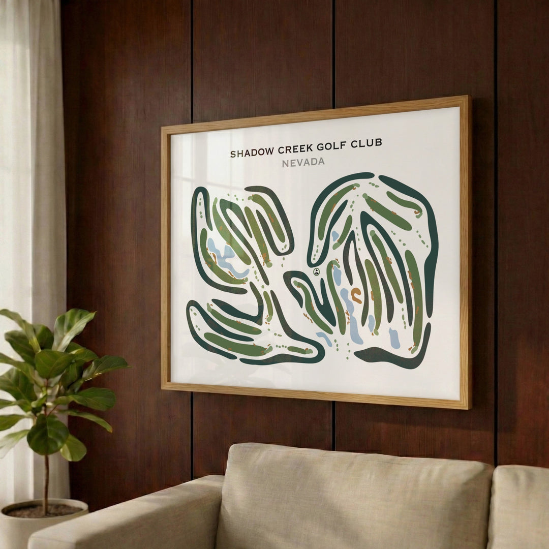 Shadow Creek Golf Course, Nevada - Printed Golf Courses