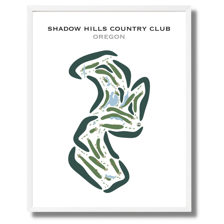 Shadow Hills Country Club, Oregon - Printed Golf Courses
