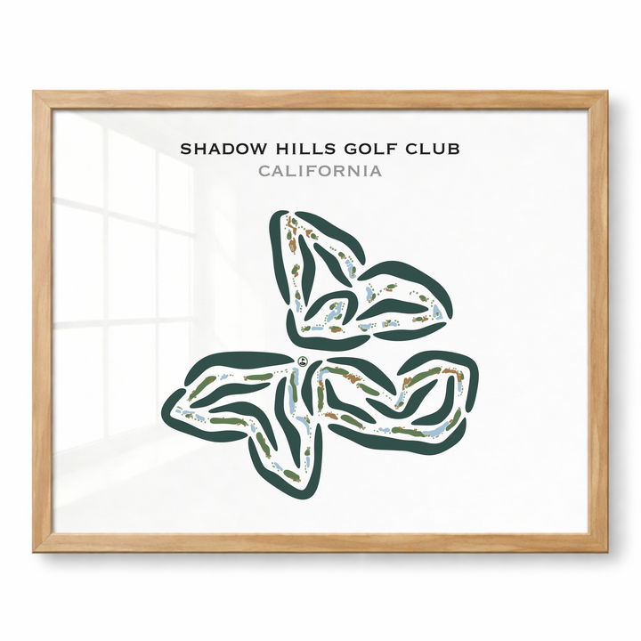 Shadow Hills Golf Club, California - Printed Golf Courses