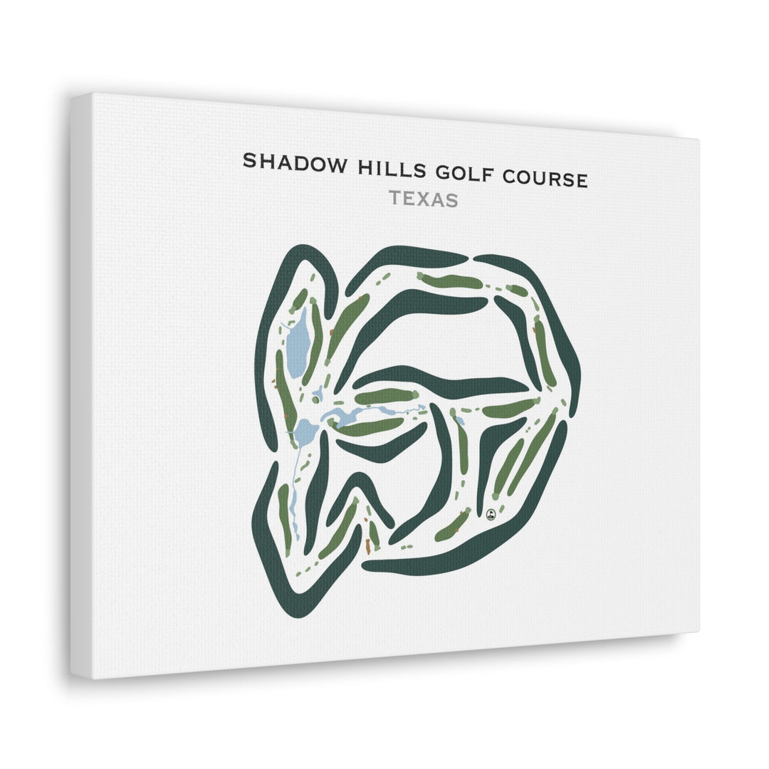 Shadow Hills Golf Course, Texas - Printed Golf Courses