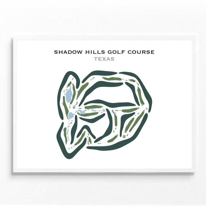 Shadow Hills Golf Course, Texas - Printed Golf Courses