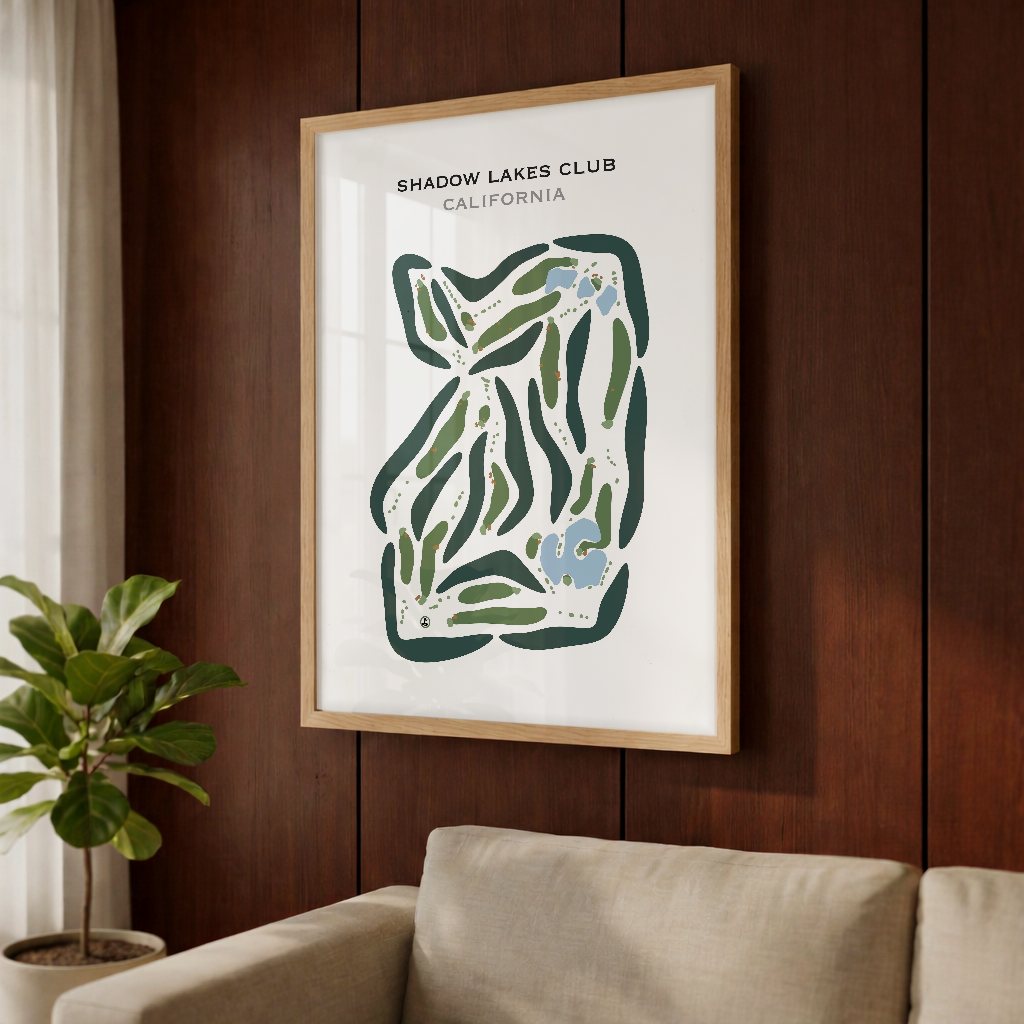 Shadow Lakes Club, California - Printed Golf Courses