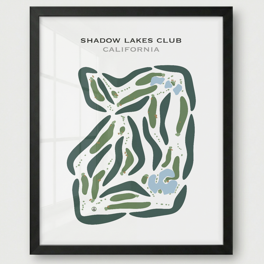Shadow Lakes Club, California - Printed Golf Courses