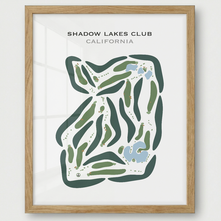 Shadow Lakes Club, California - Printed Golf Courses