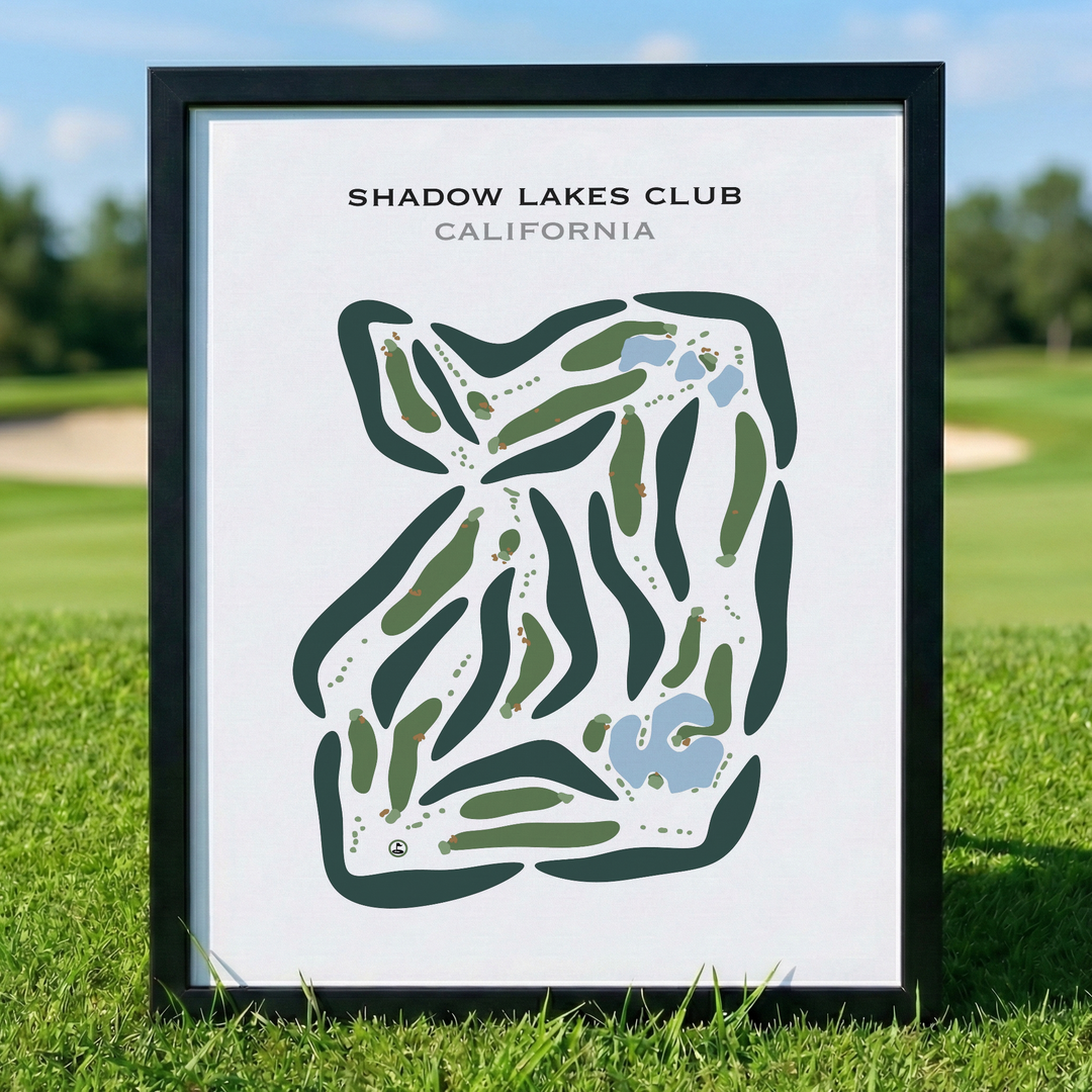 Shadow Lakes Club, California - Printed Golf Courses