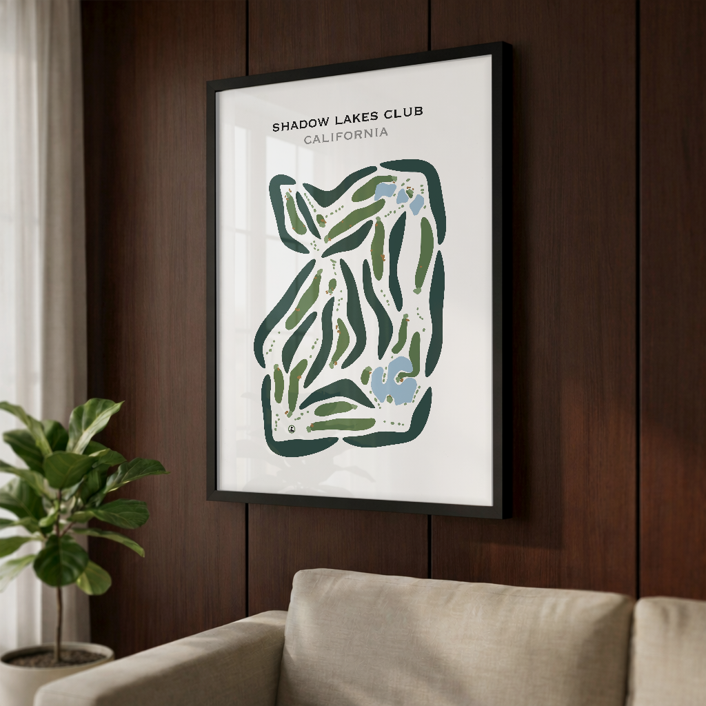 Shadow Lakes Club, California - Printed Golf Courses