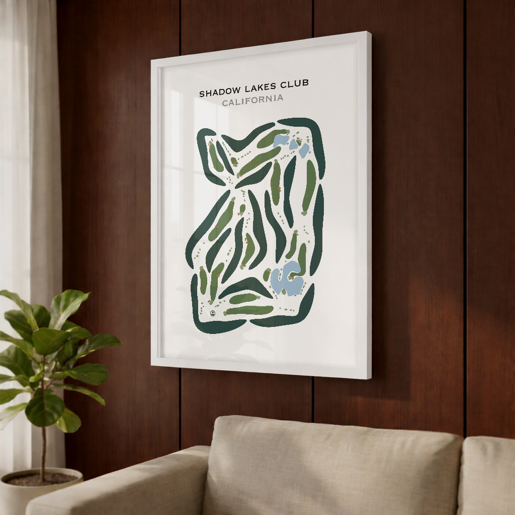 Shadow Lakes Club, California - Printed Golf Courses