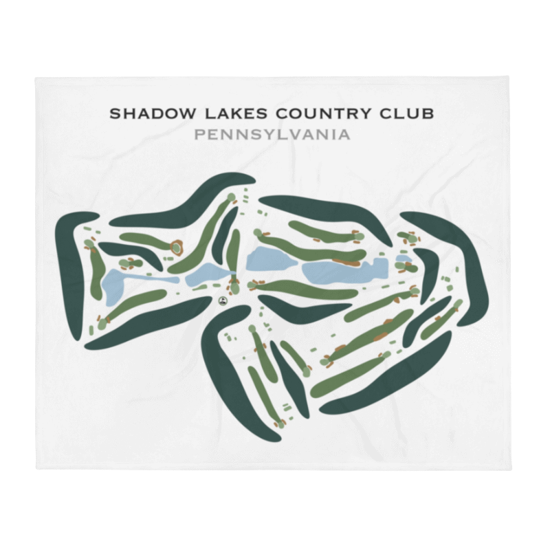 Shadow Lakes Country Club, Pennsylvania - Printed Golf Courses