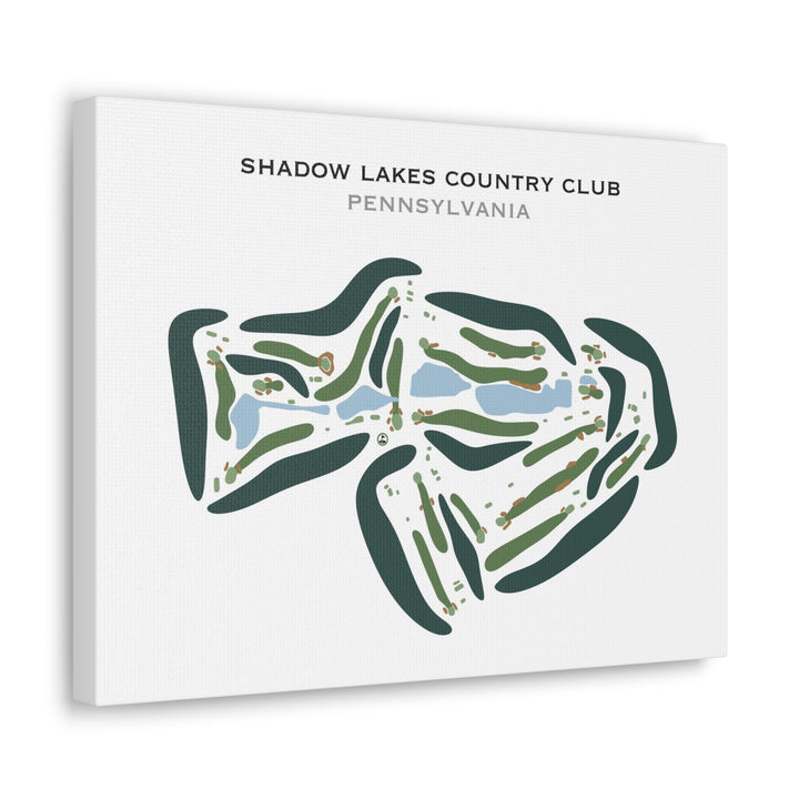 Shadow Lakes Country Club, Pennsylvania - Printed Golf Courses