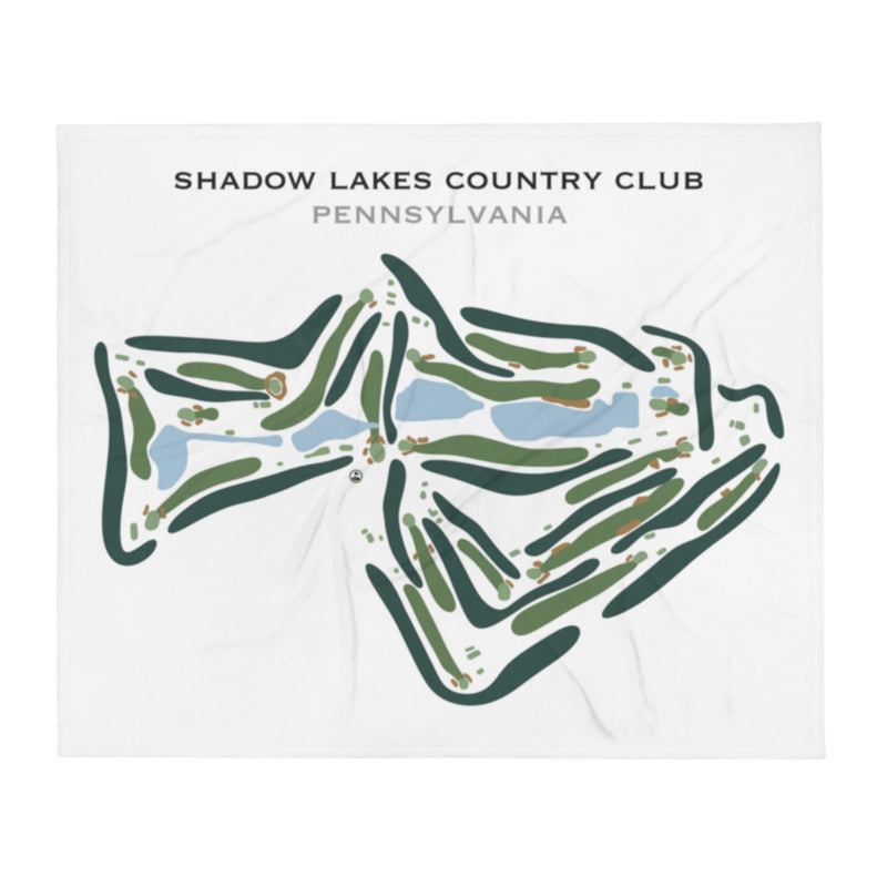 Shadow Lakes Country Club, Pennsylvania - Printed Golf Course