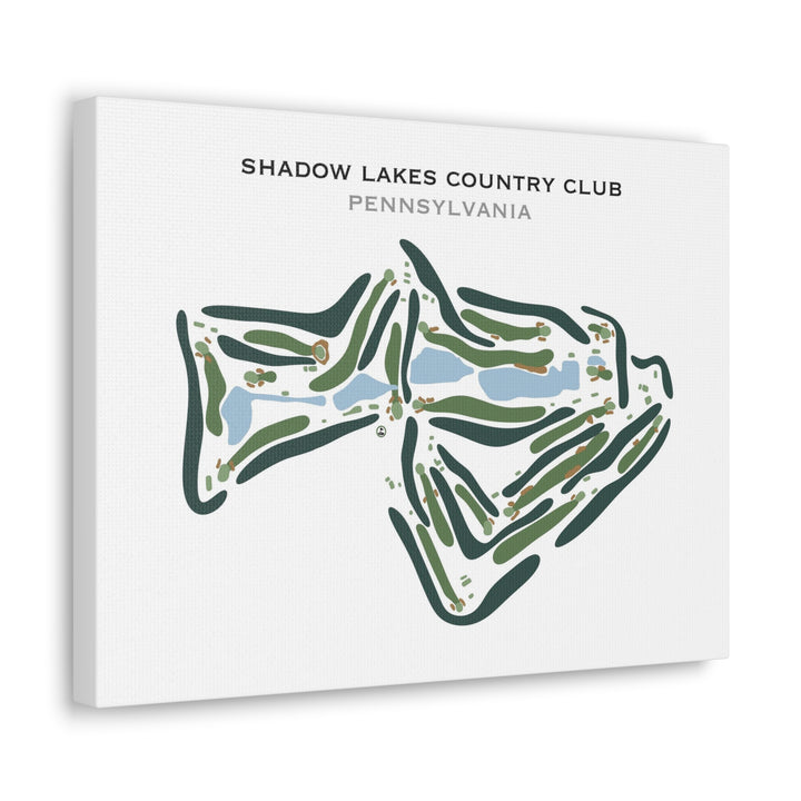 Shadow Lakes Country Club, Pennsylvania - Printed Golf Course