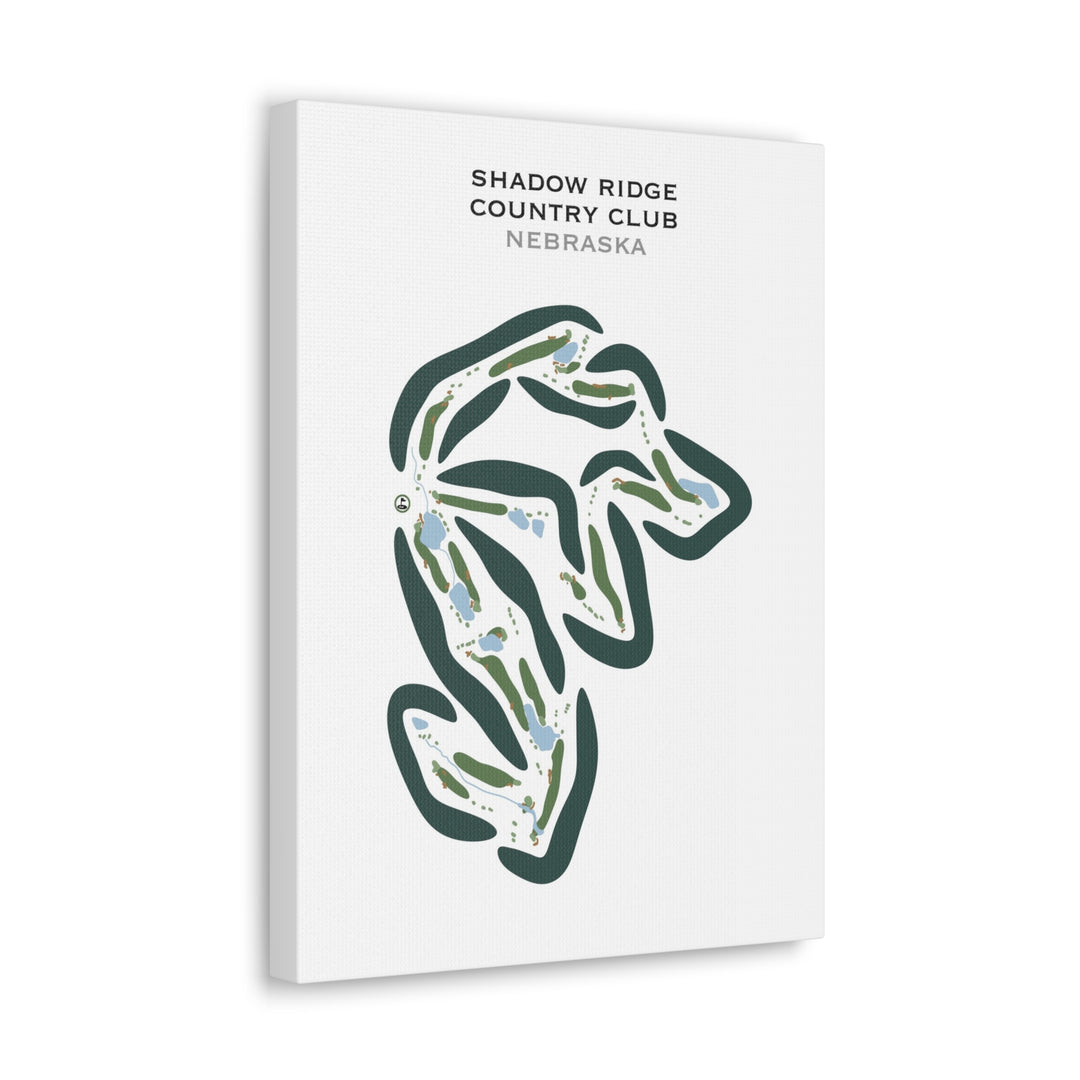 Shadow Ridge Country Club, Nebraska - Printed Golf Courses
