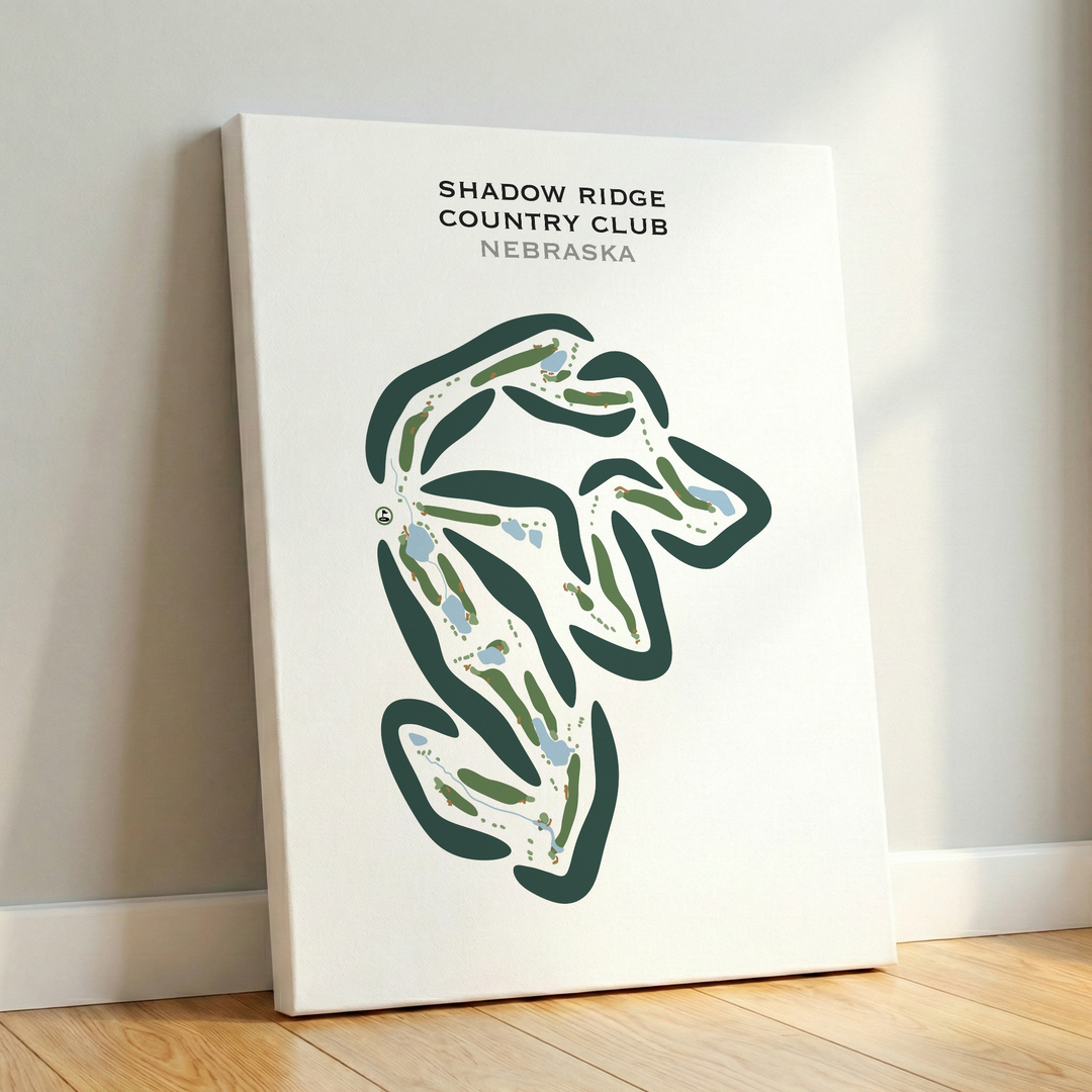 Shadow Ridge Country Club, Nebraska - Printed Golf Courses
