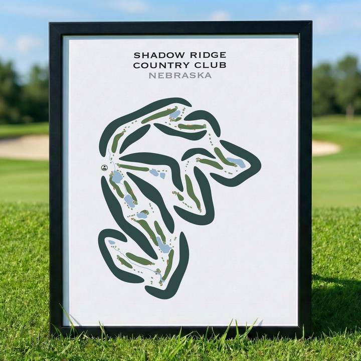 Shadow Ridge Country Club, Nebraska - Printed Golf Courses