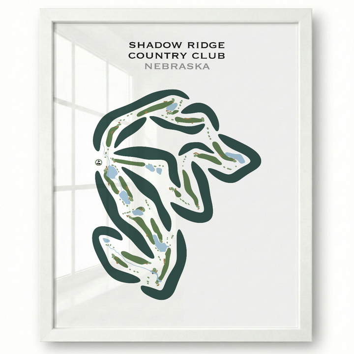 Shadow Ridge Country Club, Nebraska - Printed Golf Courses