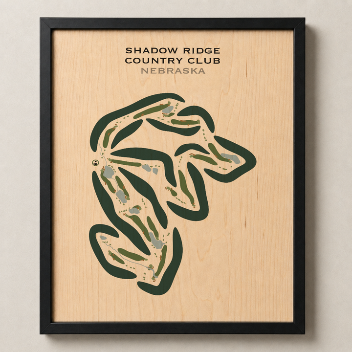Shadow Ridge Country Club, Nebraska - Printed Golf Courses