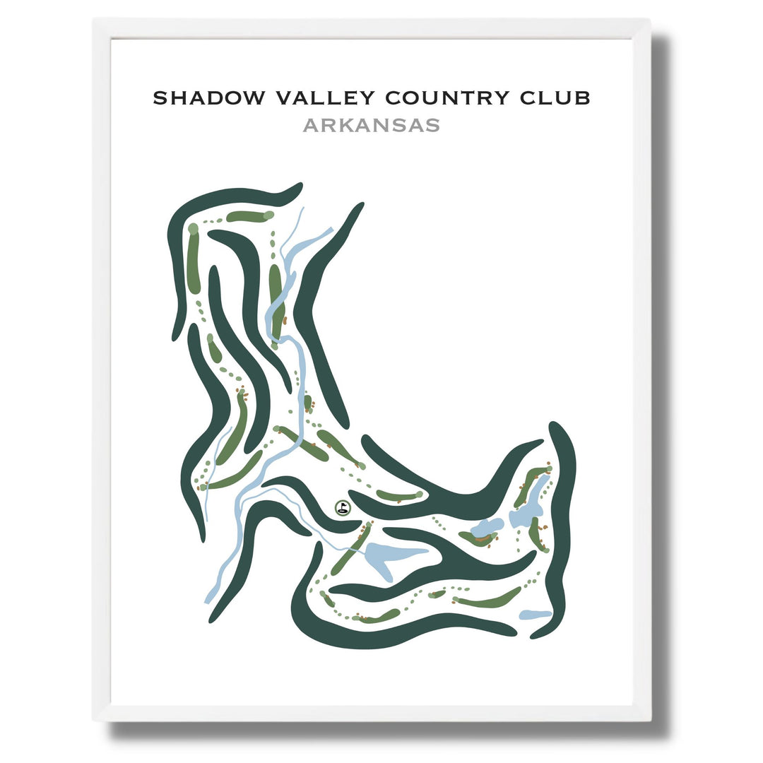 Shadow Valley Country Club, Arkansas - Printed Golf Courses