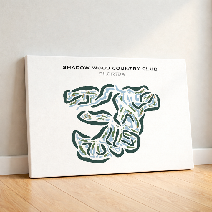 Shadow Wood Country Club, Florida - Printed Golf Courses