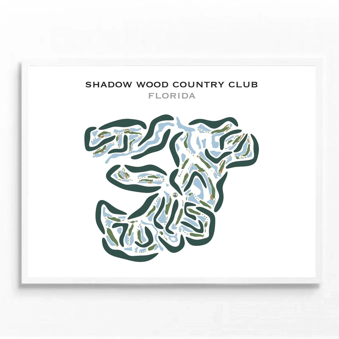 Shadow Wood Country Club, Florida - Printed Golf Courses