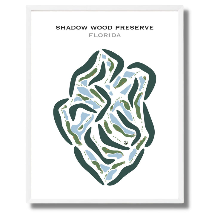 Shadow Wood Preserve, Florida - Printed Golf Courses