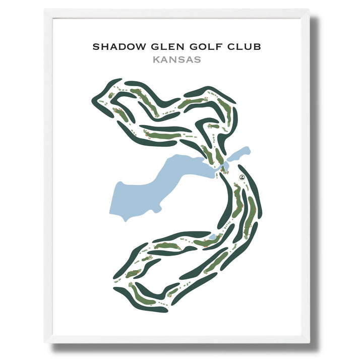 Shadow Glen Golf Club, Kansas - Printed Golf Course