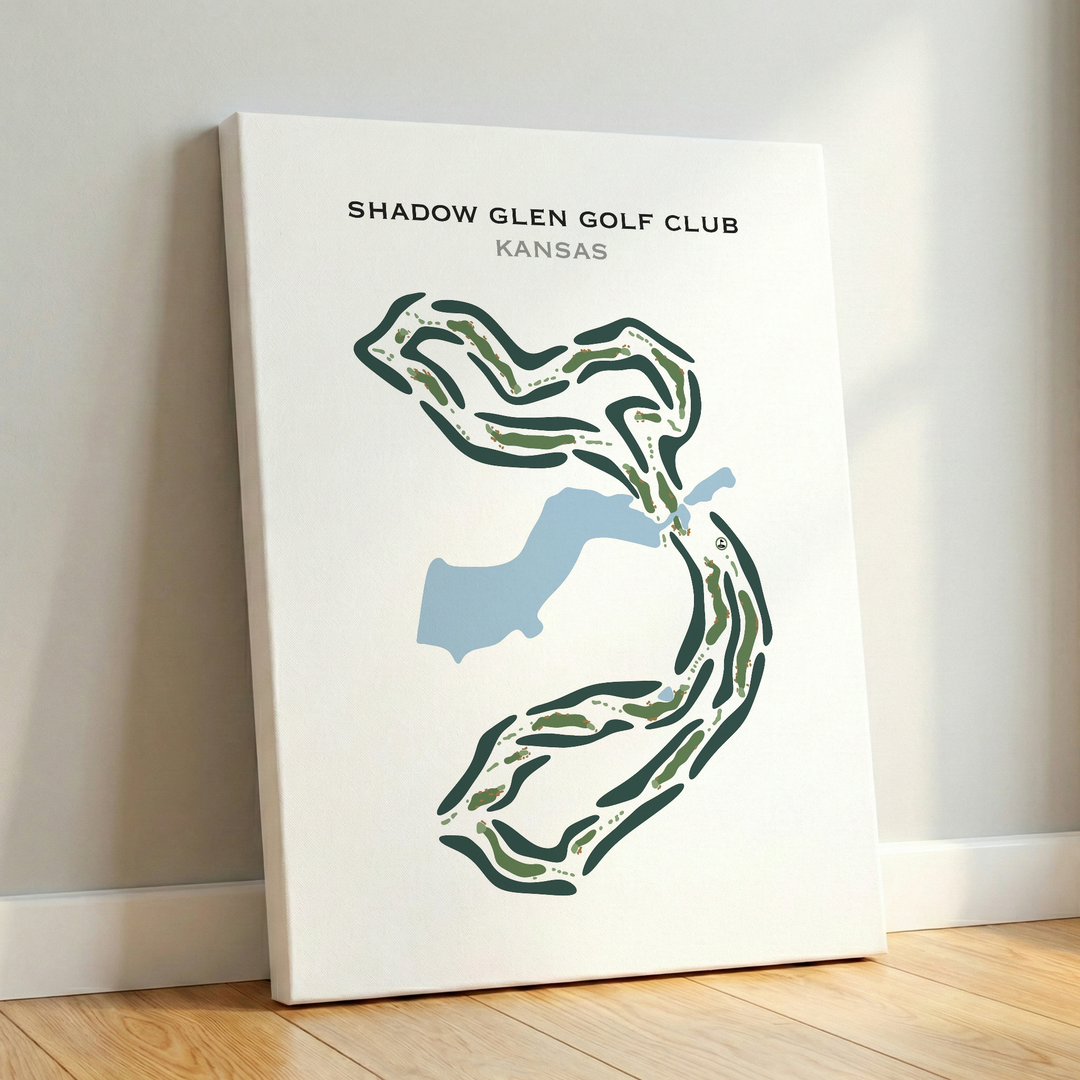 Shadow Glen Golf Club, Kansas - Printed Golf Course