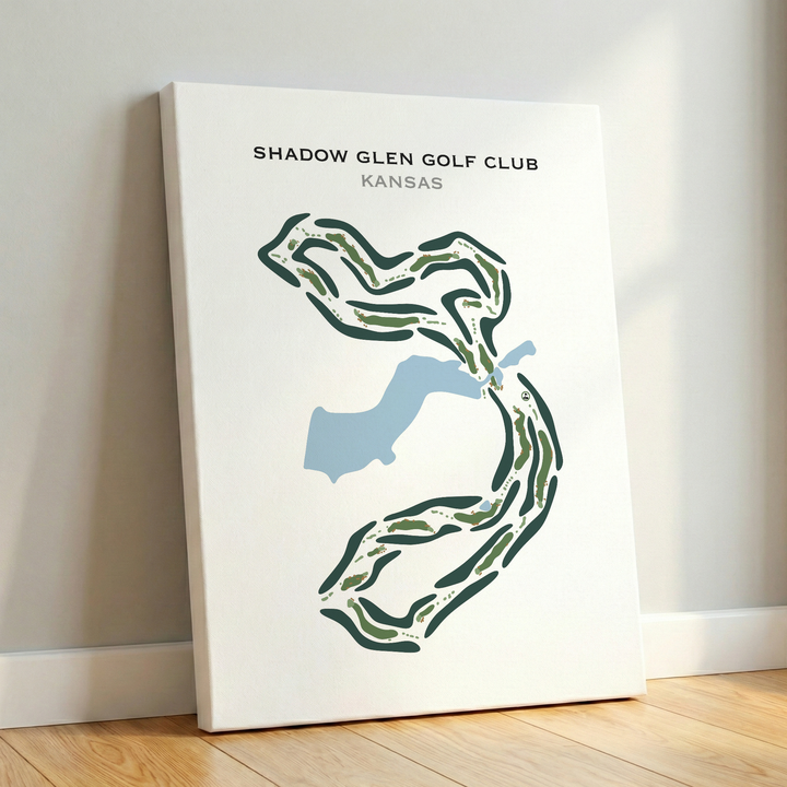 Shadow Glen Golf Club, Kansas - Printed Golf Course