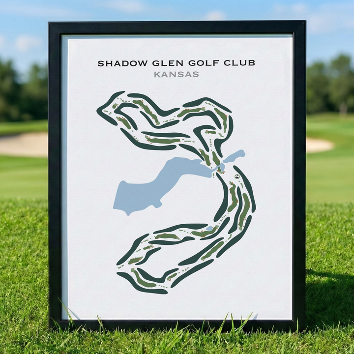 Shadow Glen Golf Club, Kansas - Printed Golf Course