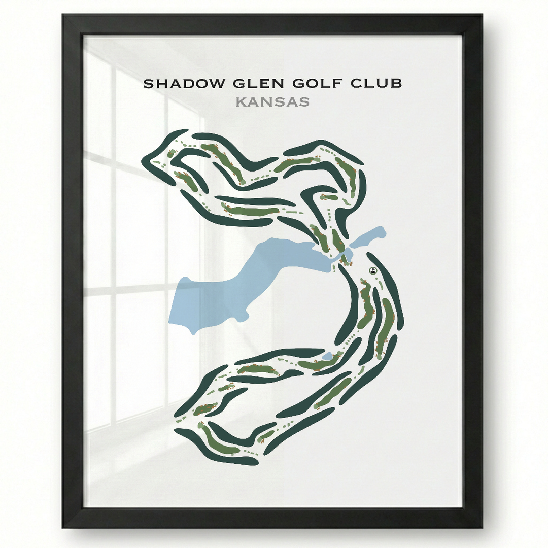 Shadow Glen Golf Club, Kansas - Printed Golf Course