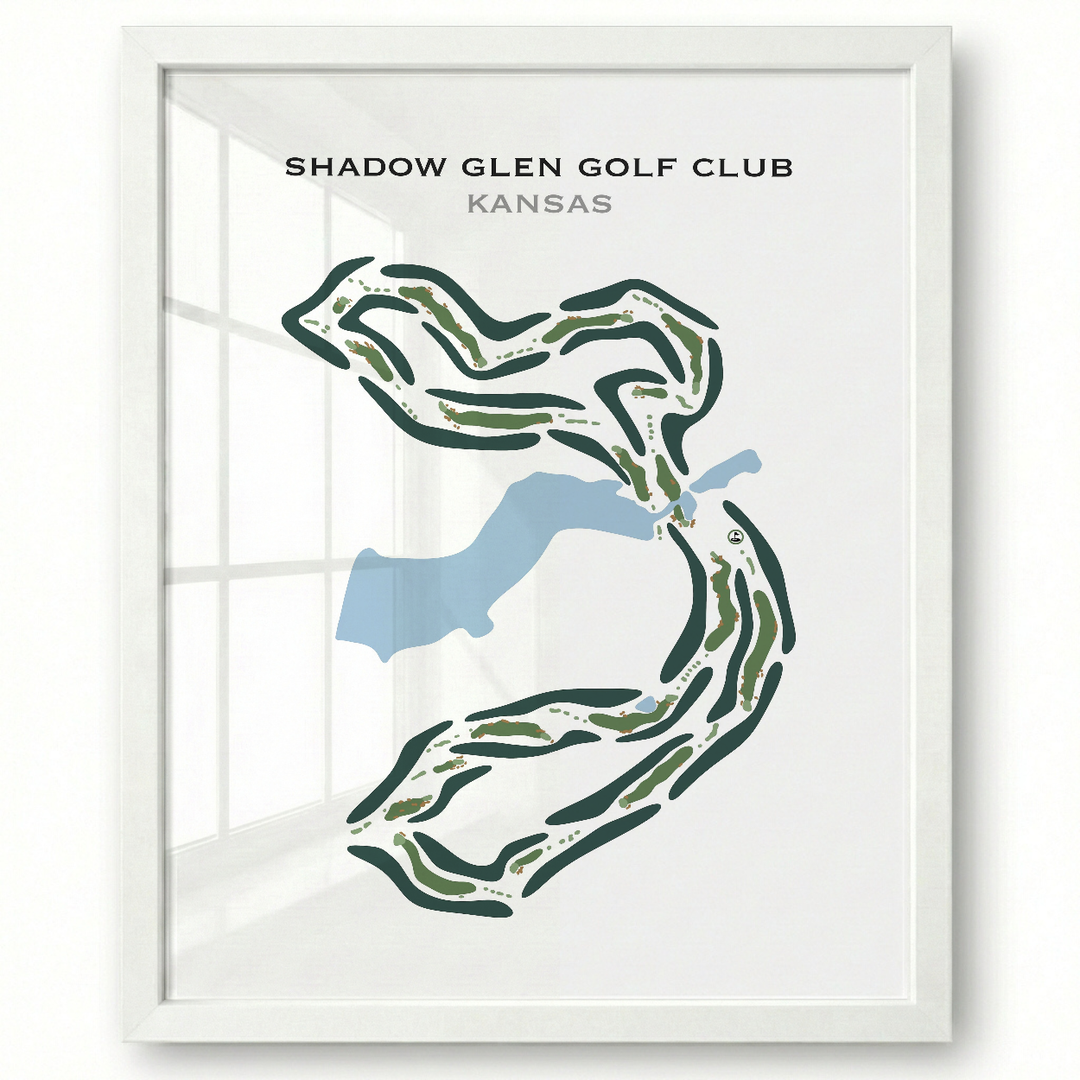 Shadow Glen Golf Club, Kansas - Printed Golf Course