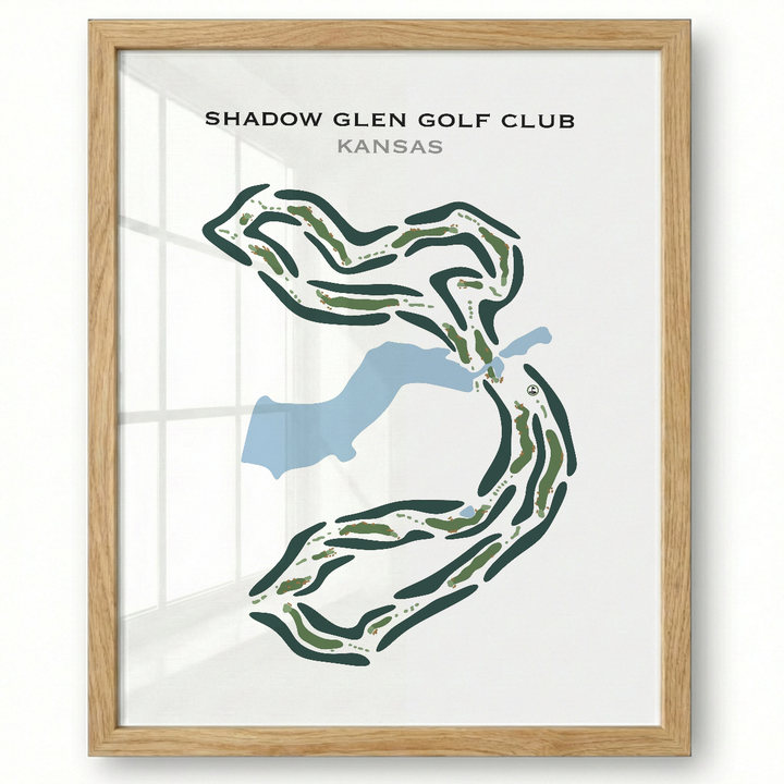 Shadow Glen Golf Club, Kansas - Printed Golf Course