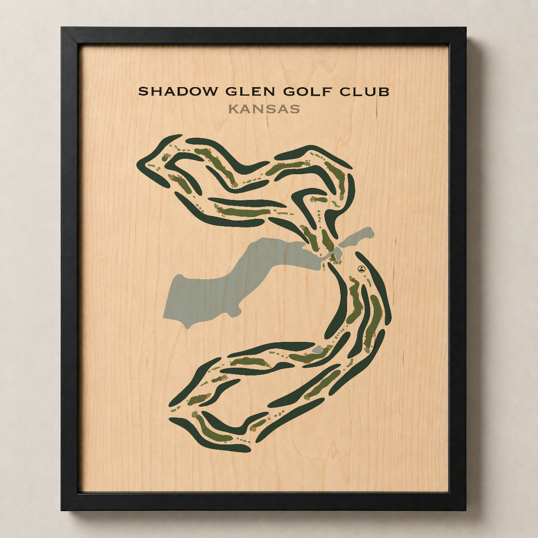Shadow Glen Golf Club, Kansas - Printed Golf Course
