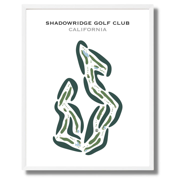 Shadowridge Golf Club, California - Printed Golf Courses