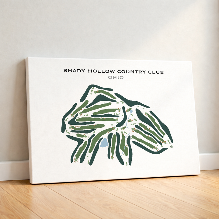 Shady Hollow Country Club, Ohio - Printed Golf Course