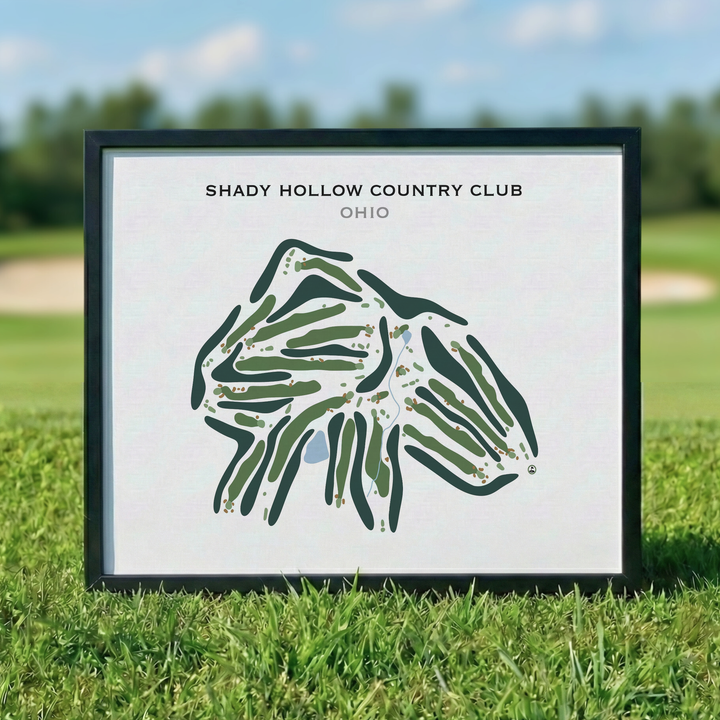 Shady Hollow Country Club, Ohio - Printed Golf Course