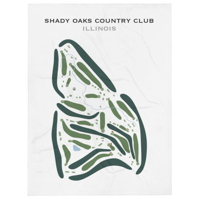 Shady Oaks Country Club, Illinois - Printed Golf Course