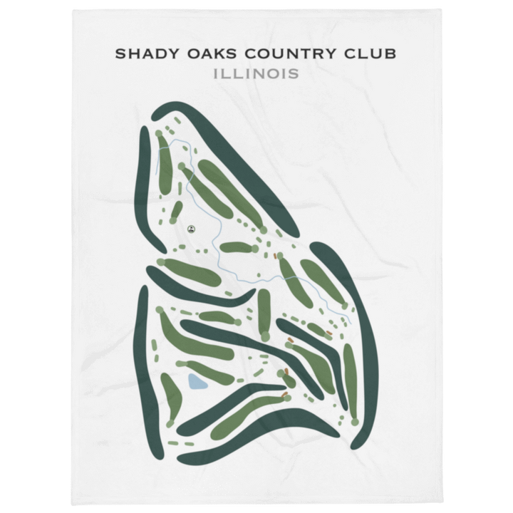 Shady Oaks Country Club, Illinois - Printed Golf Course