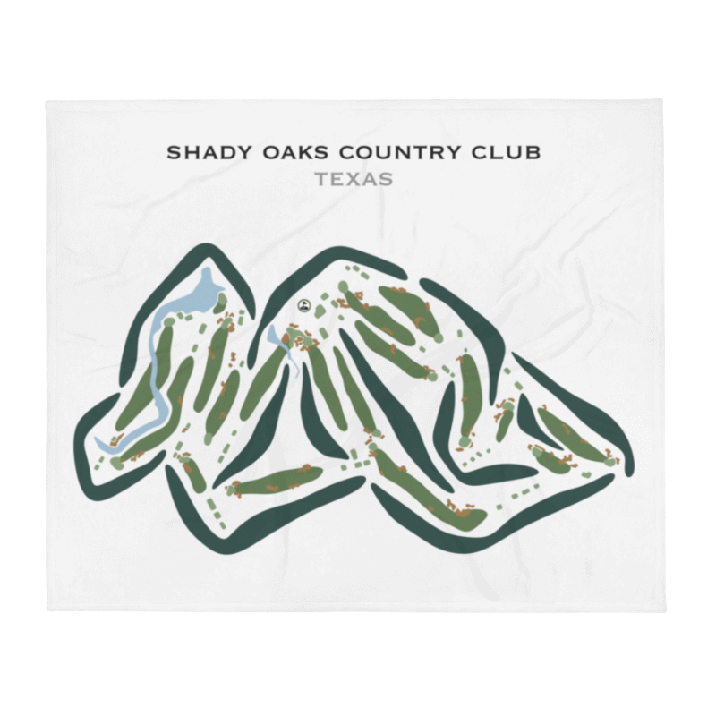 Shady Oaks Country Club, Texas - Printed Golf Courses