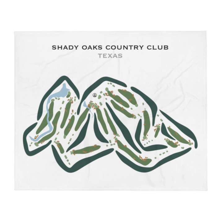 Shady Oaks Country Club, Texas - Printed Golf Courses